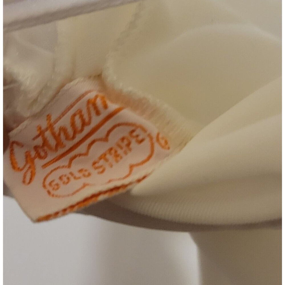 Vintage Bridal Gotham Lingerie Long Nylon Spaghetti Sheer Chiffon Overlay Sz 36 - Picture 7 of 8